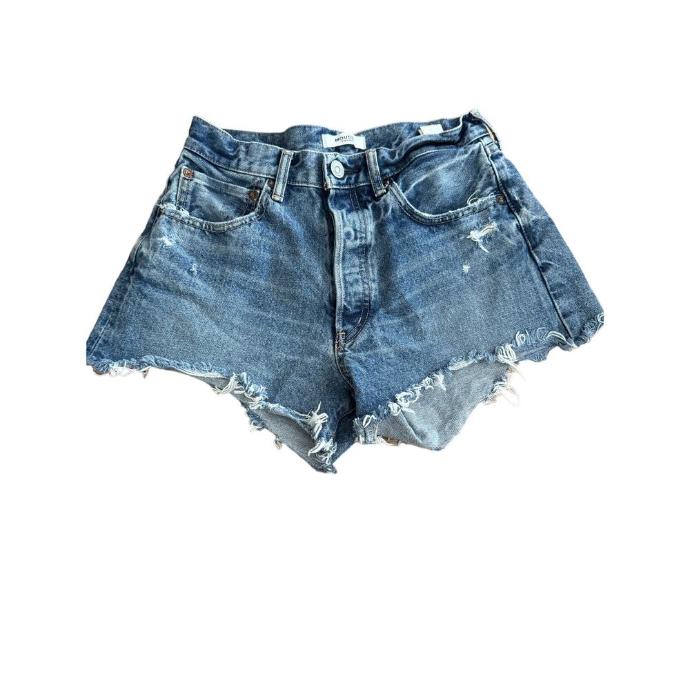 Moussy Vintage Denim Distressed Cut Off Jean Shorts Size 26